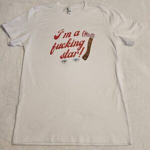Canvas Bella Canvas I'm a Star Horror with Eyes Mens White T Shirt Size Medium w